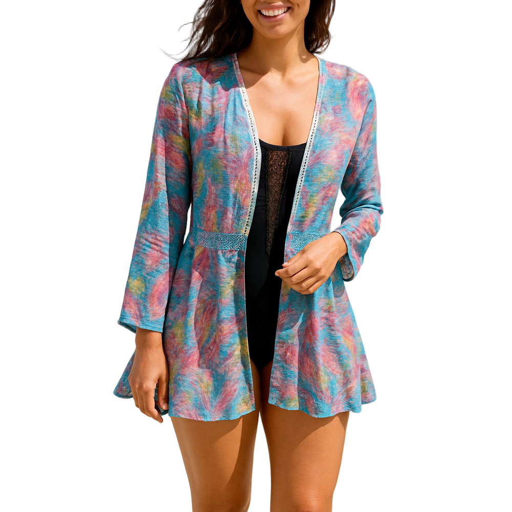 Leoma Lovegrove Swim Coverup Lace Vibrant Sheer Size XXL Fits Like XL
